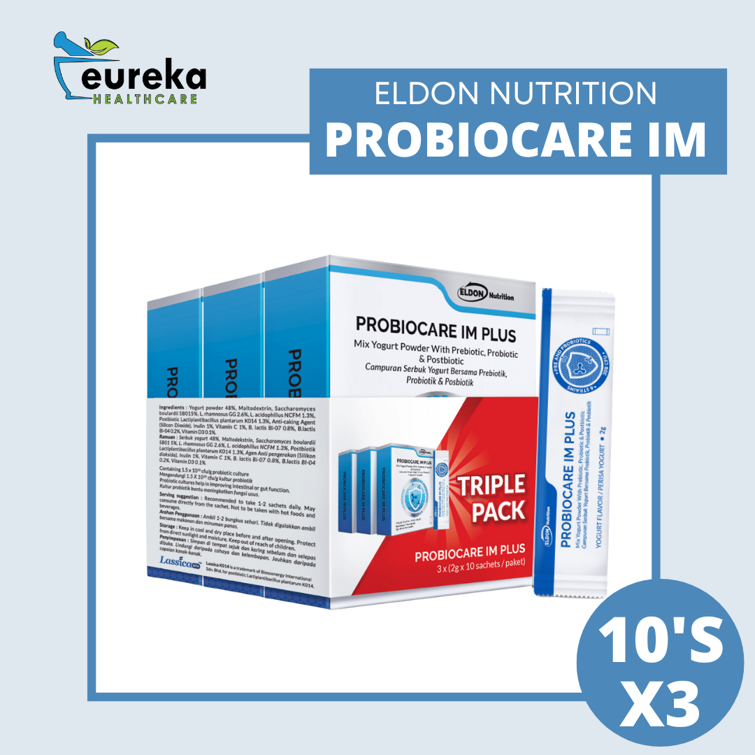 ELDON NUTRITION PROBIOCARE IM PLUS 2G X 10 X 3 – TRIPLE PACK&w=300&zc=1