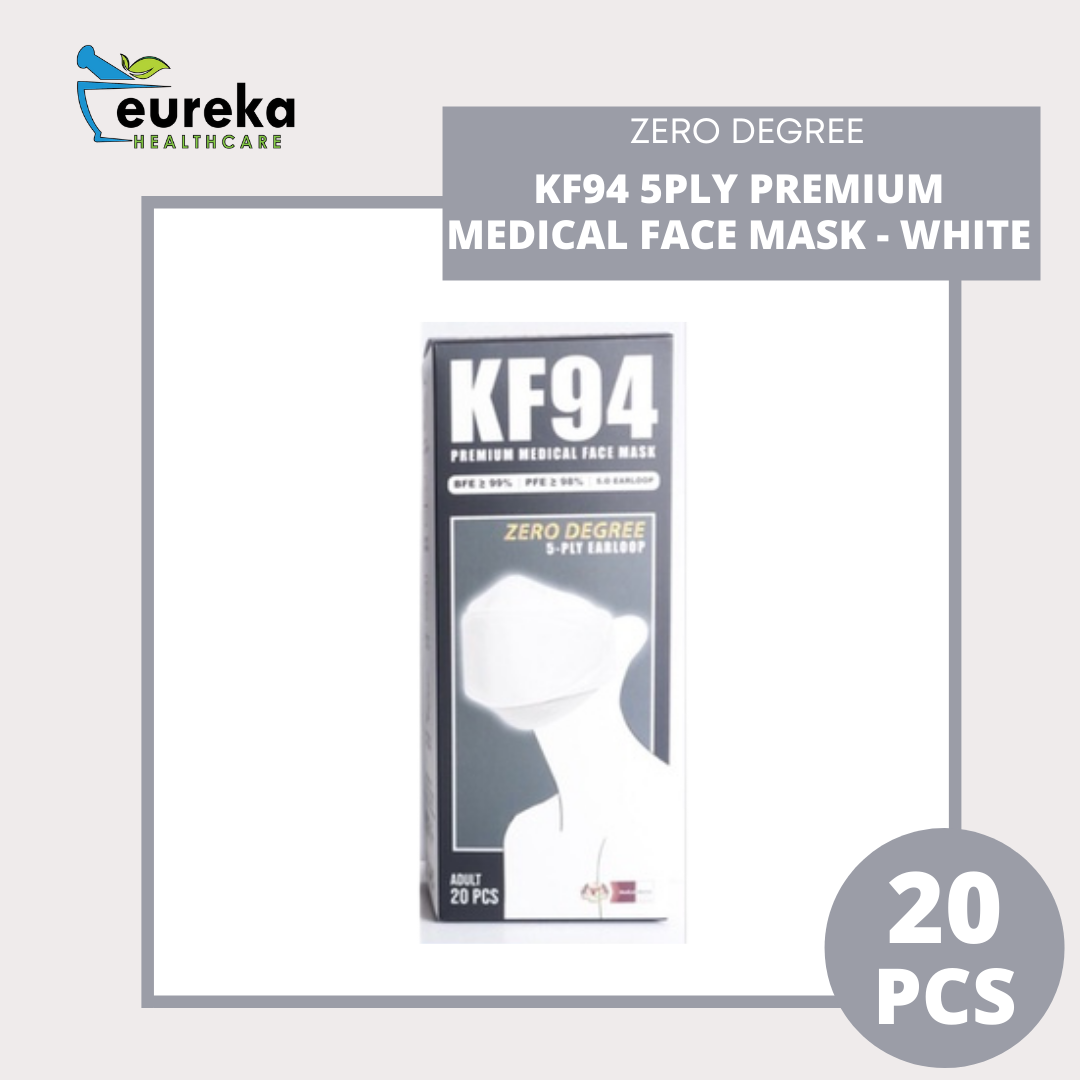 ZERO DEGREE KF94 5PLY PREMIUM MEDICAL FACE MASK 20'S - WHITE&w=300&zc=1