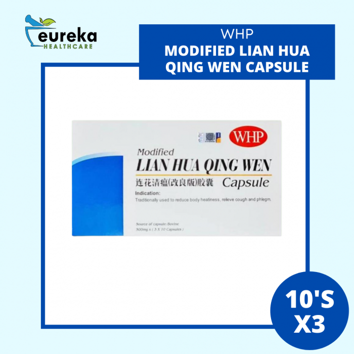 WHP MODIFIED LIAN HUA QING WEN CAPSULE 10'S X 3