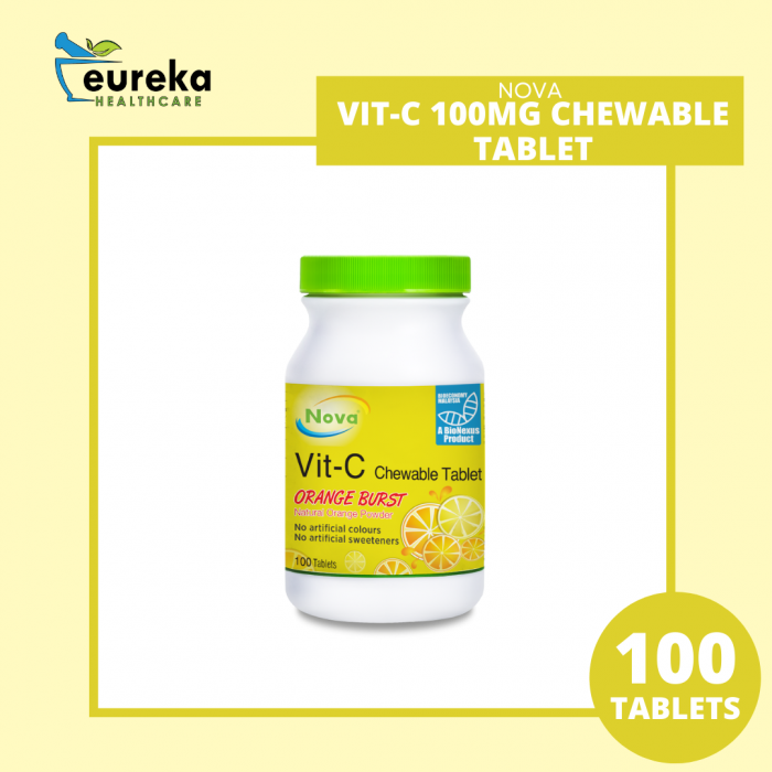 NOVA VIT-C 100MG CHEWABLE TABLET 100'S
