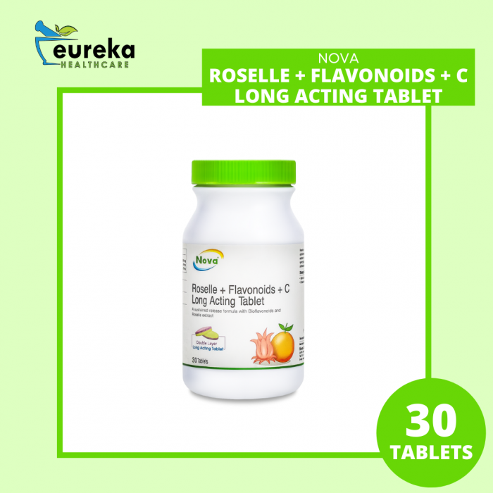 NOVA ROSELLE + FLAVONOIDS + C LONG ACTING TABLET 30'S