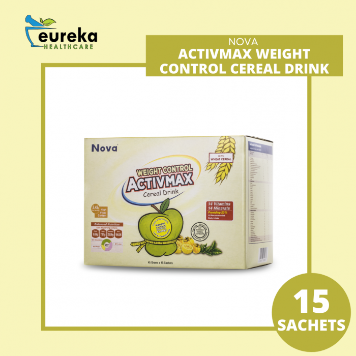 NOVA ACTIVMAX WEIGHT CONTROL CEREAL DRINK 45G X 15'S