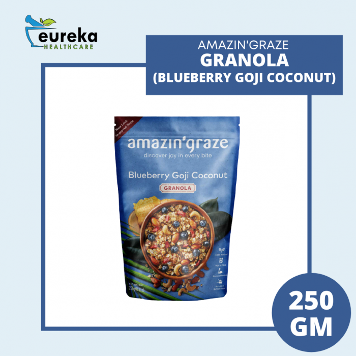 AMAZIN'GRAZE GRANOLA - BLUEBERRY GOJI COCONUT 250G (G&G)