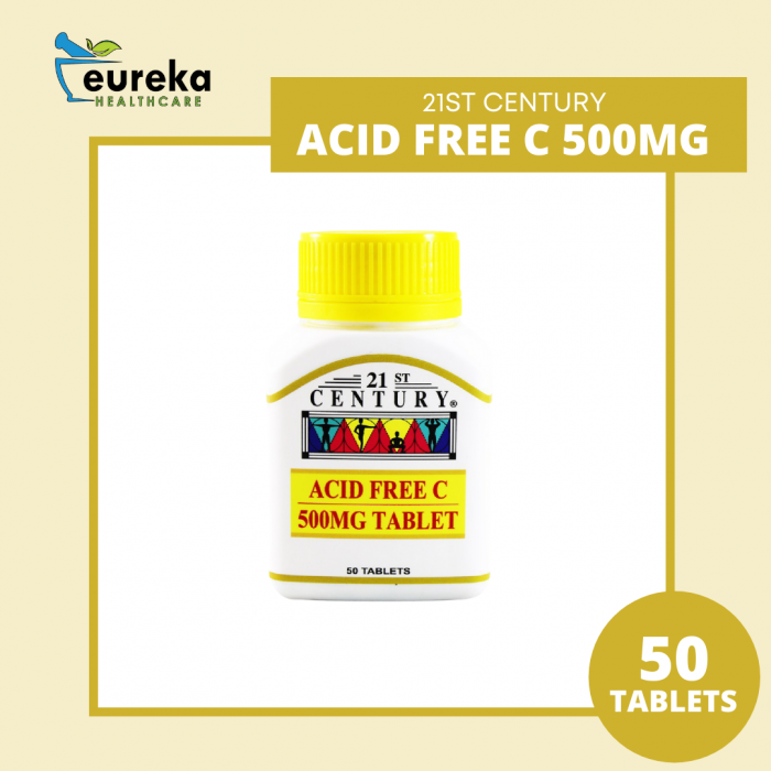 21ST CENTURY ACID FREE C 500MG 50'S