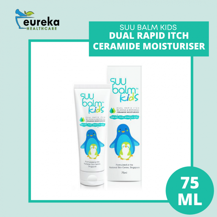 SUU BALM KIDS DUAL RAPID ITCH CERAMIDE MOISTURISER 75ML