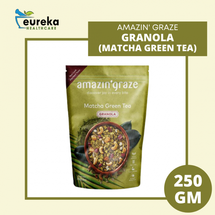 AMAZIN'GRAZE GRANOLA - MATCHA GREEN TEA 250G