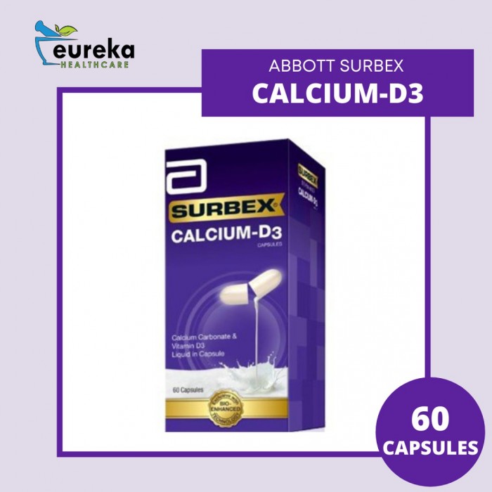 ABBOTT SURBEX CALCIUM-D3 CAPSULES 60'S