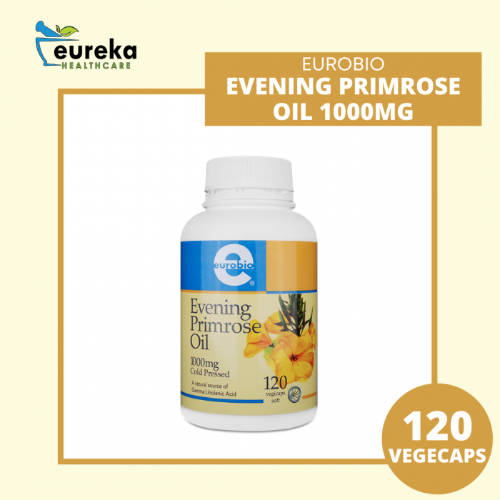 EUROBIO EVENING PRIMROSE OIL 1000MG VEG CAP 120'S