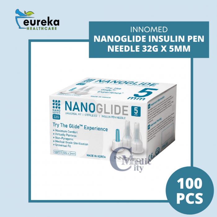 INNOMED NANOGLIDE INSULIN PEN NEEDLE 32G X 5MM 100'S