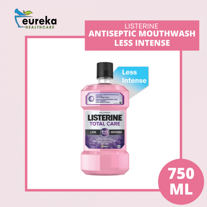 LISTERINE MOUTHWASH 750ML - TOTAL CARE LESS INTENSE