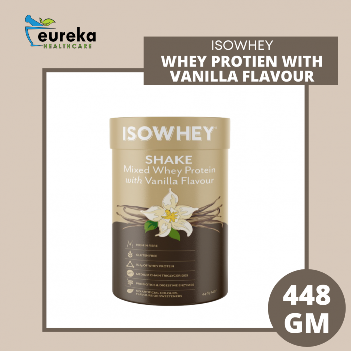 ISOWHEY SHAKE MIXED WHEY PROTIEN WITH VANILLA FLAVOUR 448G