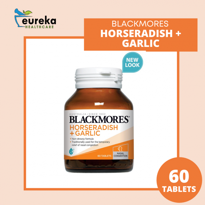 BLACKMORES HORSERADISH + GARLIC 60'S