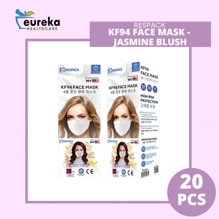 RESPACK KF94 FACE MASK 20'S - JASMINE BLUSH