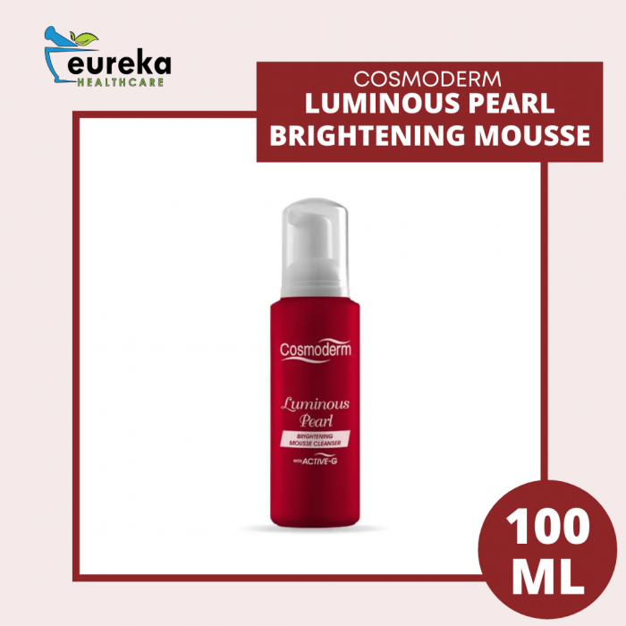 COSMODERM LUMINOUS PEARL BRIGHTENING MOUSSE CLEANSER 100ML