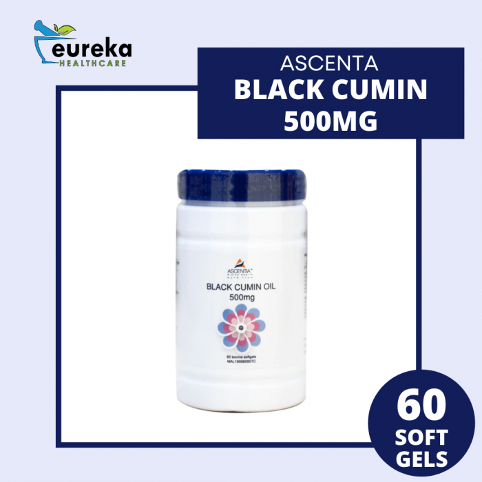 ASCENTIA BLACK CUMIN OIL 500MG 60'S