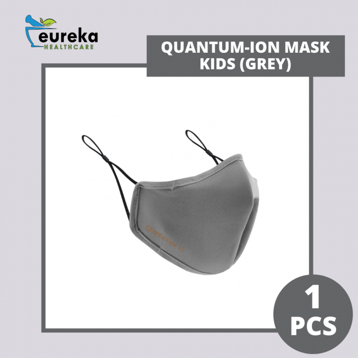 QUANTUM-ION MASK KIDS (GREY) AGE 4-9/AGE 10-13 1'S