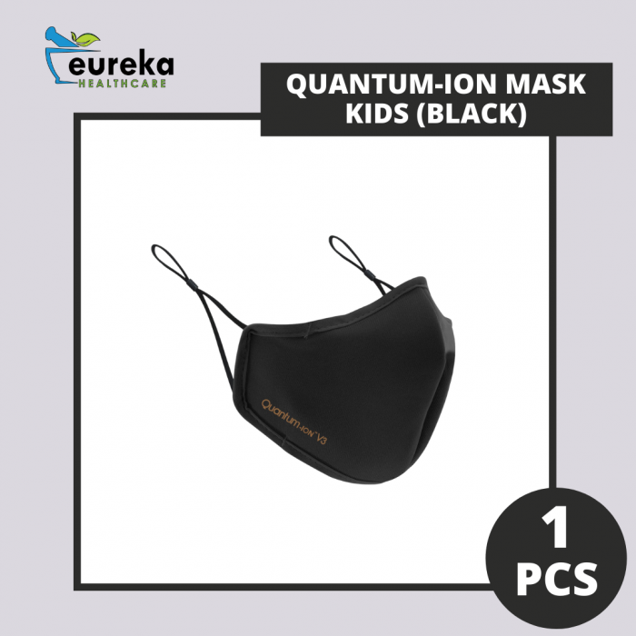 QUANTUM-ION MASK KIDS (BLACK) AGE 4-9/AGE 10-13 1'S