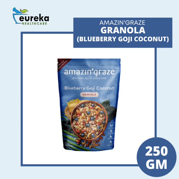 AMAZIN'GRAZE GRANOLA - BLUEBERRY GOJI COCONUT 250G