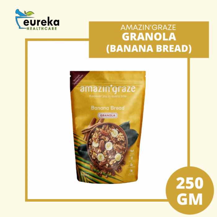 AMAZIN'GRAZE GRANOLA - BANANA BREAD 250G