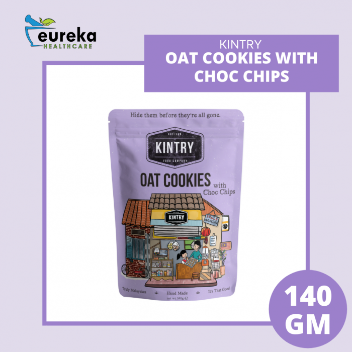 KINTRY OAT COOKIES WITH CHOC CHIPS 140G