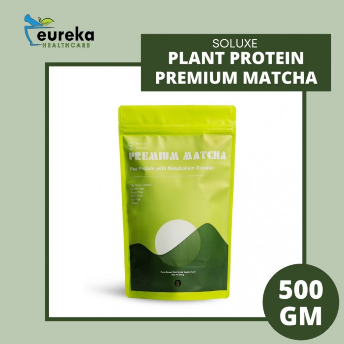 SOLUXE PREMIUM MATCHA PLANT PROTEIN 500G